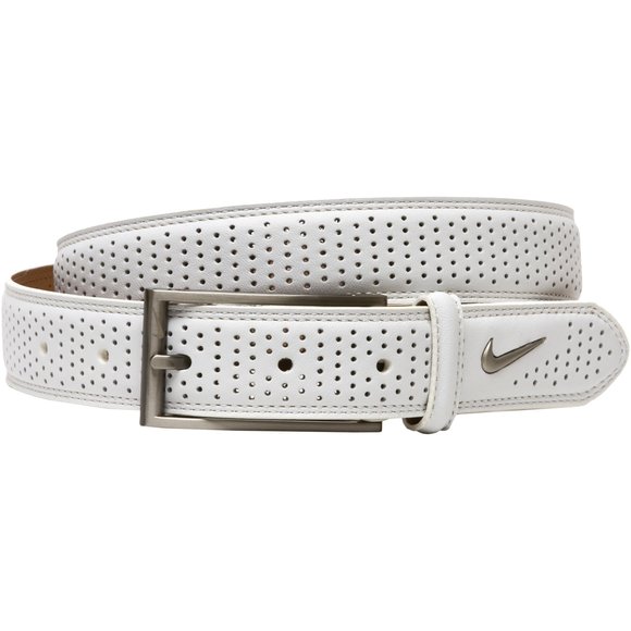 Women\'s Perforated Belt, White😝